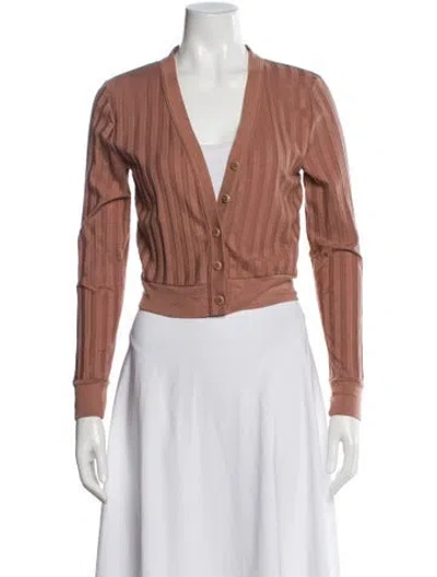 Pre-owned Simkhai V-neck Sweater In Neutral