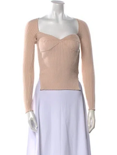 Pre-owned Simkhai V-neck Sweater In Neutral
