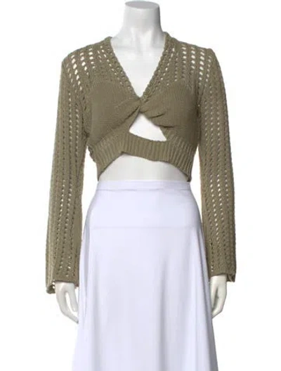Pre-owned Simkhai V-neck Sweater In Neutral