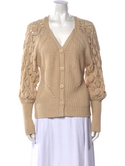 Pre-owned Simkhai V-neck Sweater In Neutral