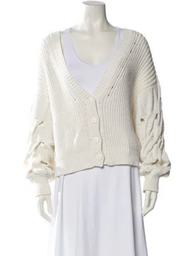 Pre-owned Simkhai V-neck Sweater In Neutral