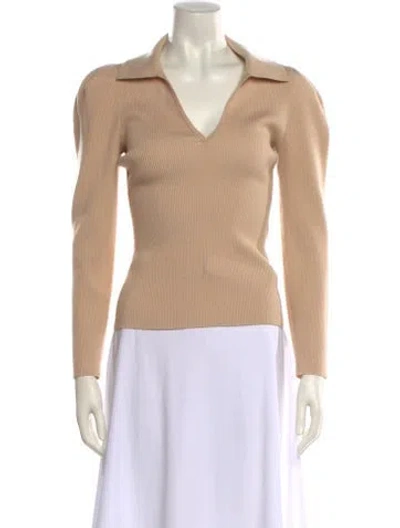 Pre-owned Simkhai V-neck Sweater In Neutral