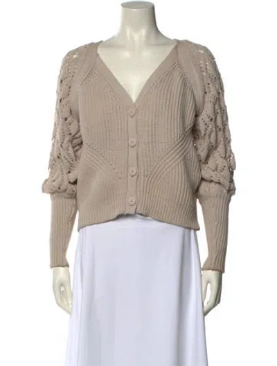 Pre-owned Simkhai V-neck Sweater In Neutral