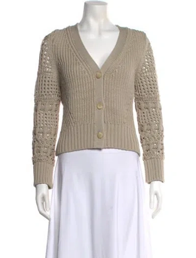 Pre-owned Simkhai V-neck Sweater In Neutral