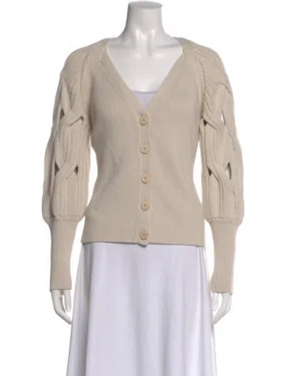 Pre-owned Simkhai V-neck Sweater In Neutral