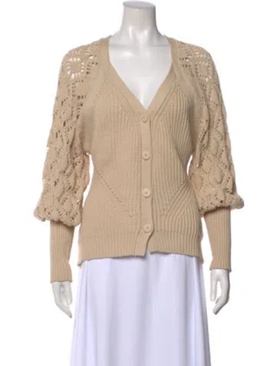 Pre-owned Simkhai V-neck Sweater In Neutral