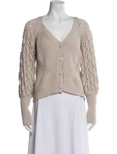 Pre-owned Simkhai V-neck Sweater In Neutral