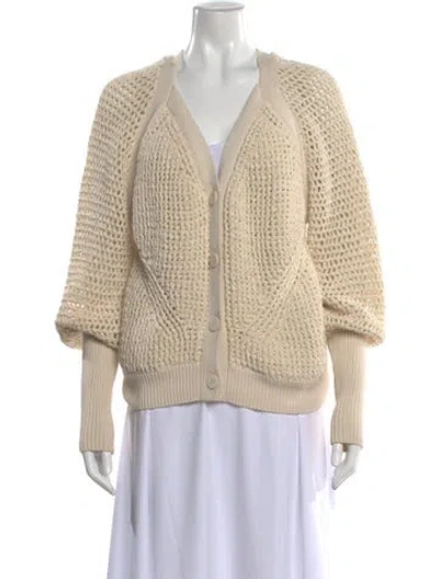 Pre-owned Simkhai V-neck Sweater In Neutral