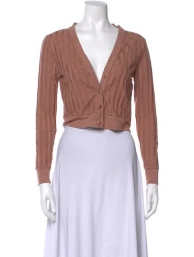 Pre-owned Simkhai V-neck Sweater In Neutral
