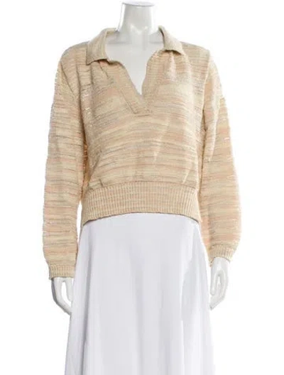 Pre-owned Simkhai V-neck Sweater In Neutral