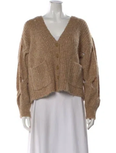 Pre-owned Simkhai V-neck Sweater In Neutral