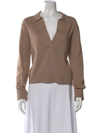 Pre-owned Simkhai V-neck Sweater In Neutral