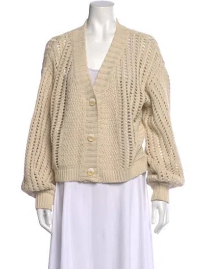Pre-owned Simkhai V-neck Sweater In Neutral