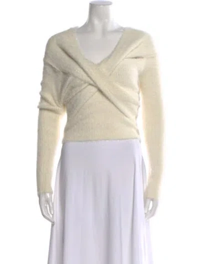 Pre-owned Simkhai V-neck Sweater In Neutral