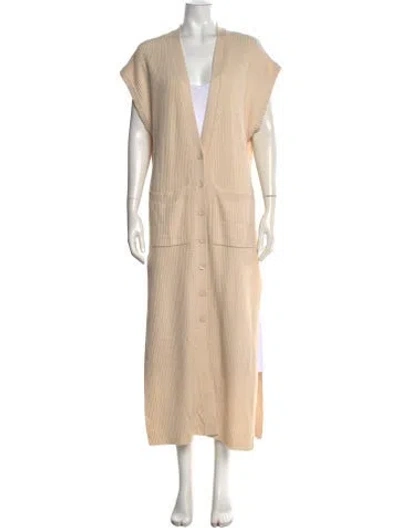 Pre-owned Simkhai V-neck Sweater In Neutral