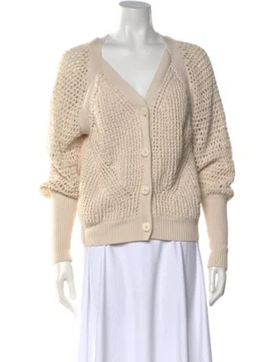 Pre-owned Simkhai V-neck Sweater In Neutral