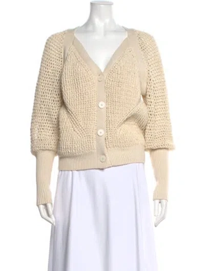 Pre-owned Simkhai V-neck Sweater In Neutrals