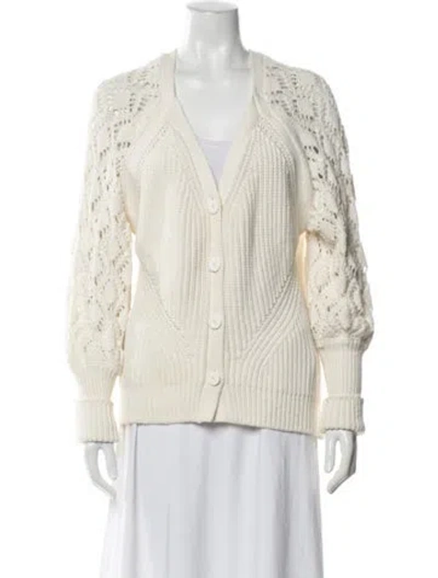Pre-owned Simkhai V-neck Sweater In Neutrals