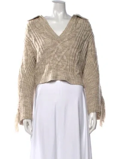 Pre-owned Simkhai V-neck Sweater In Neutrals