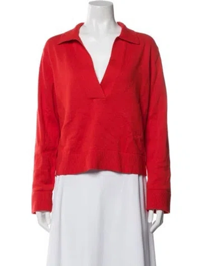 Pre-owned Simkhai V-neck Sweater In Orange