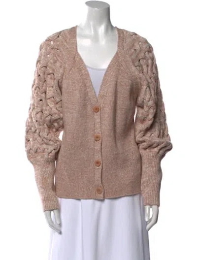 Pre-owned Simkhai V-neck Sweater In Pink