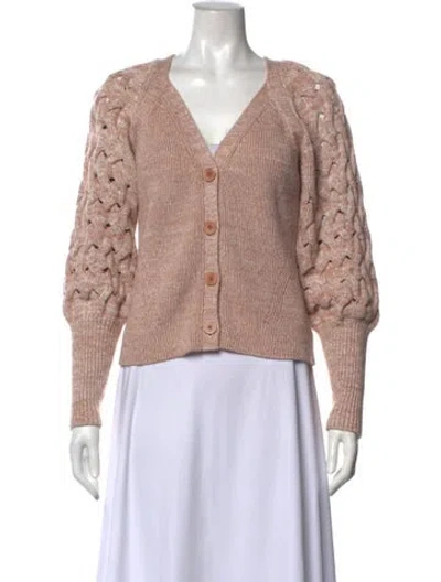 Pre-owned Simkhai V-neck Sweater In Pink