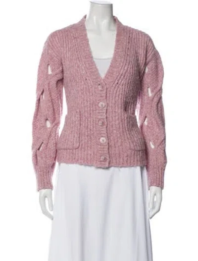 Pre-owned Simkhai V-neck Sweater In Pink