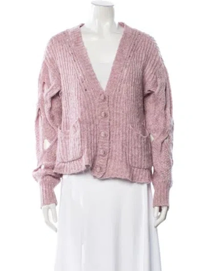 Pre-owned Simkhai V-neck Sweater In Pink