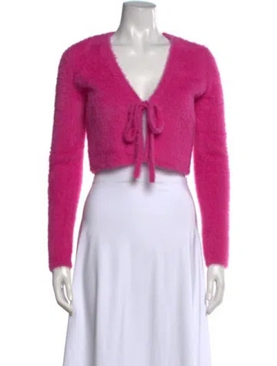 Pre-owned Simkhai V-neck Sweater In Pink