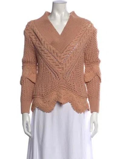 Pre-owned Simkhai V-neck Sweater In Pink