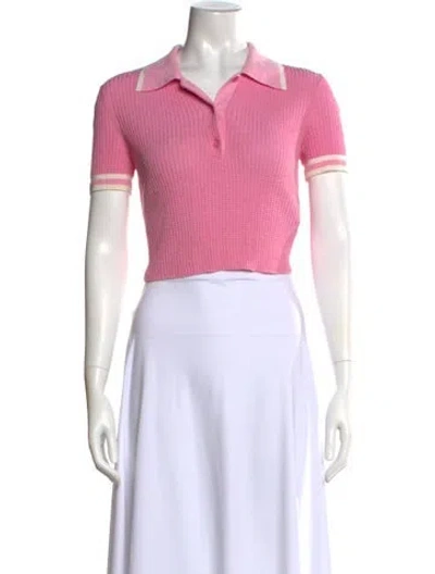 Pre-owned Simkhai V-neck Sweater In Pink