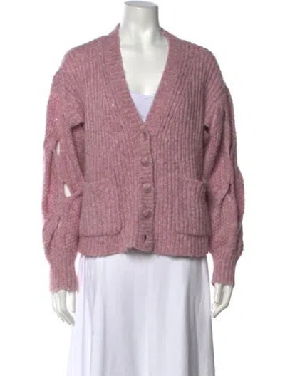 Pre-owned Simkhai V-neck Sweater In Pink