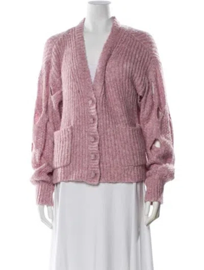 Pre-owned Simkhai V-neck Sweater In Purple