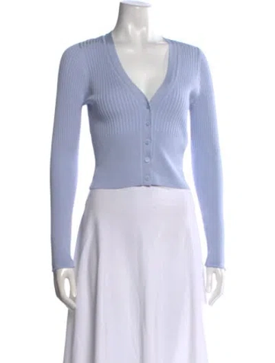 Pre-owned Simkhai V-neck Sweater W/ Tags In Blue