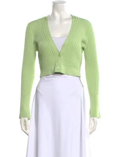 Pre-owned Simkhai V-neck Sweater W/ Tags In Green