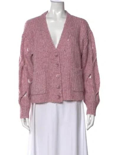 Pre-owned Simkhai V-neck Sweater W/ Tags In Purple