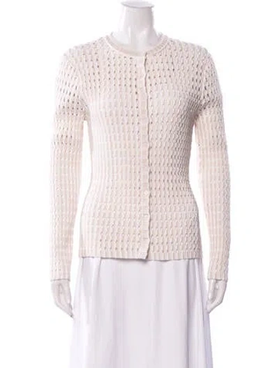 Pre-owned Simkhai V-neck Sweater W/ Tags In White