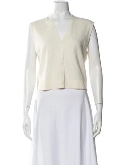 Pre-owned Simkhai V-neck Sweater In White