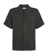 Simkhai Waffle-knit Troy Shirt In Green