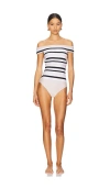Simkhai Walker Off-the-shoulder One Piece Swimsuit In Neutral