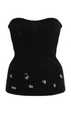 Simkhai Waverlie Wool Tube Top In Black