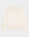 Simkhai Wendlyn Embroidered Long-sleeve Top In Ivory