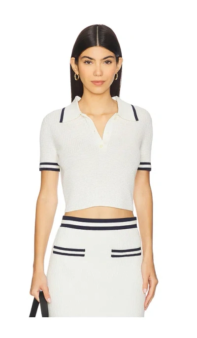 Simkhai Whitten Short Sleeve Polo
