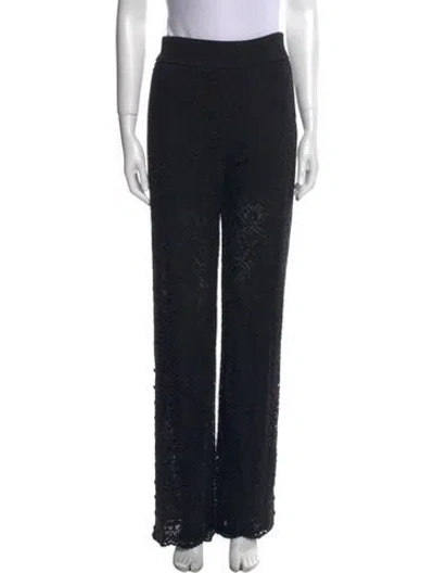 Pre-owned Simkhai Wide Leg Pants In Black