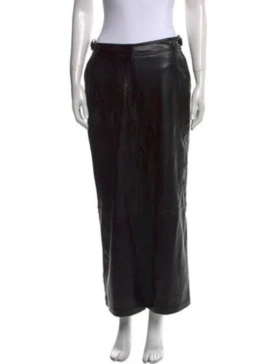 Pre-owned Simkhai Wide Leg Pants In Black