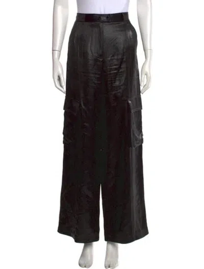 Pre-owned Simkhai Wide Leg Pants In Black