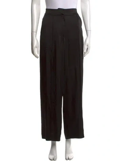 Pre-owned Simkhai Wide Leg Pants In Black