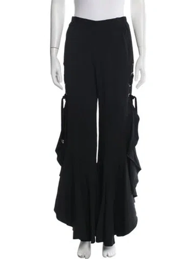 Pre-owned Simkhai Wide Leg Pants In Black