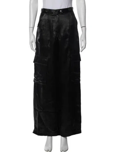 Pre-owned Simkhai Wide Leg Pants In Black