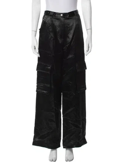 Pre-owned Simkhai Wide Leg Pants In Black